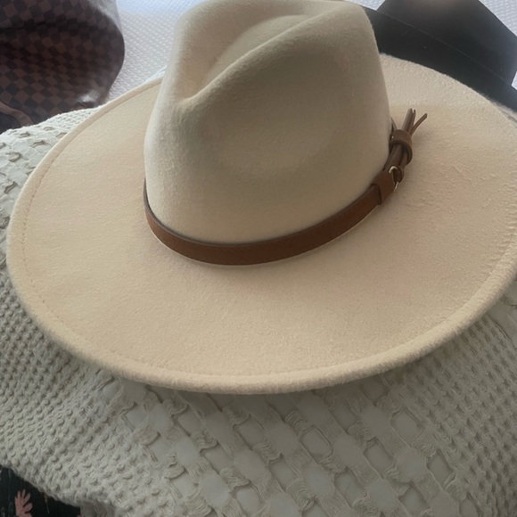 Accessories Cream Felt Hat Poshmark
